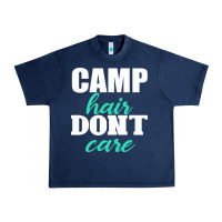 Navy Camp Hair Don't Care Black Urban Heavy Tee - Bettercallsaul