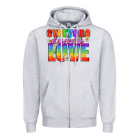 Heather Grey Everyone Deserves Love Pride Lgbtq Zipper Hoodie - BundleAndBundleShop