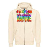 Sandshell Everyone Deserves Love Pride Lgbtq Zipper Hoodie - BundleAndBundleShop