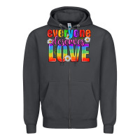Smoke Everyone Deserves Love Pride Lgbtq Zipper Hoodie - BundleAndBundleShop