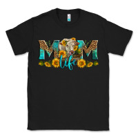 Black Western Charolais Cow Mom Life Classic Tee - LillyAllenDesigns
