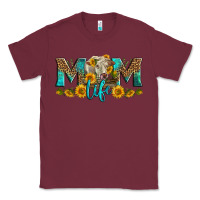 Burgundy Western Charolais Cow Mom Life Classic Tee - LillyAllenDesigns