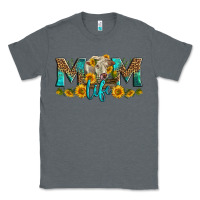 Charcoal Heather Western Charolais Cow Mom Life Classic Tee - LillyAllenDesigns