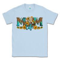 Dusty Blue Western Charolais Cow Mom Life Classic Tee - LillyAllenDesigns