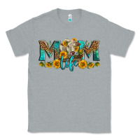 Heather Grey Western Charolais Cow Mom Life Classic Tee - LillyAllenDesigns