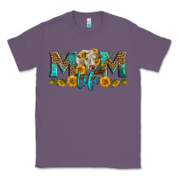 Lavender Western Charolais Cow Mom Life Classic Tee - LillyAllenDesigns