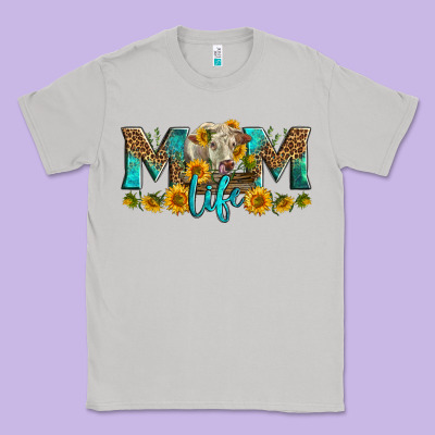 Western Charolais Cow Mom Life Classic Tee Designed By Lillyallendesigns