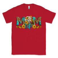 Red Western Charolais Cow Mom Life Classic Tee - LillyAllenDesigns
