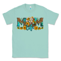 Seafoam Western Charolais Cow Mom Life Classic Tee - LillyAllenDesigns