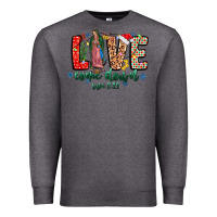Charcoal Heather Love ComeDown Luke 2.11-2 Premium Sweatshirt - CowhideDigitalArt