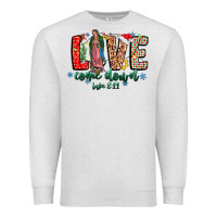 Oatmeal Heather Love ComeDown Luke 2.11-2 Premium Sweatshirt - CowhideDigitalArt