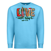 Ocean Blue Love ComeDown Luke 2.11-2 Premium Sweatshirt - CowhideDigitalArt
