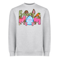 Heather Grey Easter Day Bunny mom Heavyweight Sweatshirt - OliviaCreatesArt