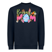 Navy Easter Day Bunny mom Heavyweight Sweatshirt - OliviaCreatesArt