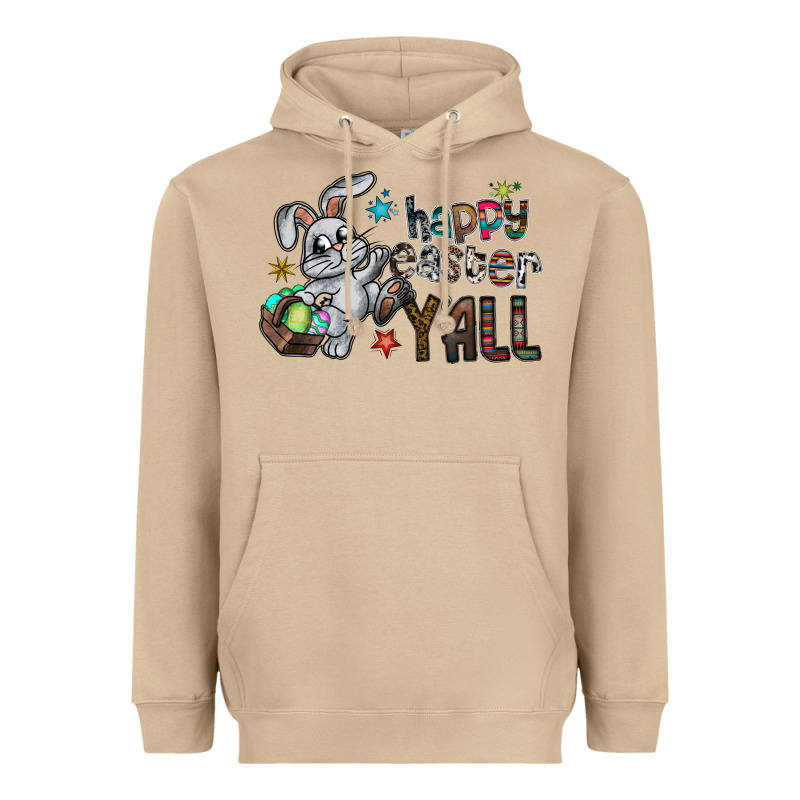 Happy Easter Y'all Heavyweight Hoodie by CowhideDigitalArt | Teevron