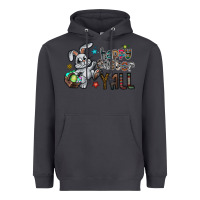Smoke Happy Easter Y'all Heavyweight Hoodie - CowhideDigitalArt