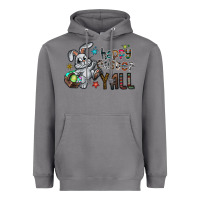 Storm Happy Easter Y'all Heavyweight Hoodie - CowhideDigitalArt