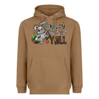 Toasted Coconut Happy Easter Y'all Heavyweight Hoodie - CowhideDigitalArt