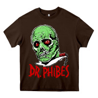 Chocolate Brown dr. phibes Heavy Core Tee - tuanDangUi