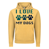 Vintage Mustard i love my dogs Vintage Hoodie - Bettercallsaul