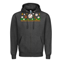Charcoal Heather Baseball Glove With Leopard Libbey Glass Zipper Hoodie - BundleAndBundleShop