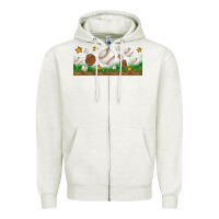Oatmeal Heather Baseball Glove With Leopard Libbey Glass Zipper Hoodie - BundleAndBundleShop
