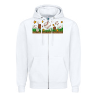 White Baseball Glove With Leopard Libbey Glass Zipper Hoodie - BundleAndBundleShop