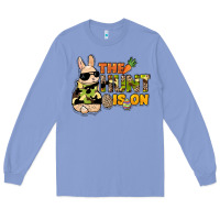Colony Blue The hunt is on Easter Day Long Sleeve Tee - HowdyJamesFarm