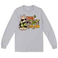 Moon Dust The hunt is on Easter Day Long Sleeve Tee - HowdyJamesFarm