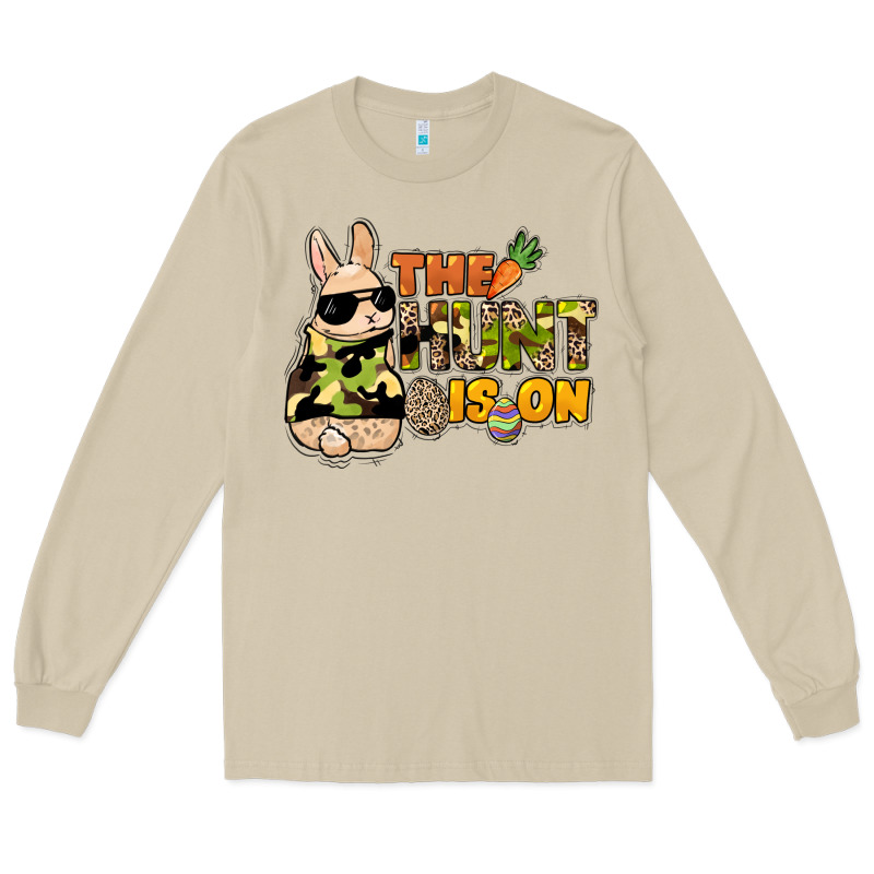 The Hunt Is On Easter Day Long Sleeve Tee by HowdyJamesFarm | Teevron