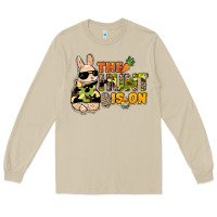 Mushroom The hunt is on Easter Day Long Sleeve Tee - HowdyJamesFarm