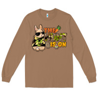 Toasted Coconut The hunt is on Easter Day Long Sleeve Tee - HowdyJamesFarm