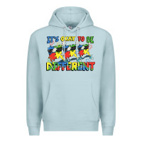 Blue Mist It's okay to be different Autism Premium Hoodie - FaDigitalArtStudio