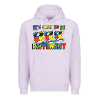 Lilac It's okay to be different Autism Premium Hoodie - FaDigitalArtStudio