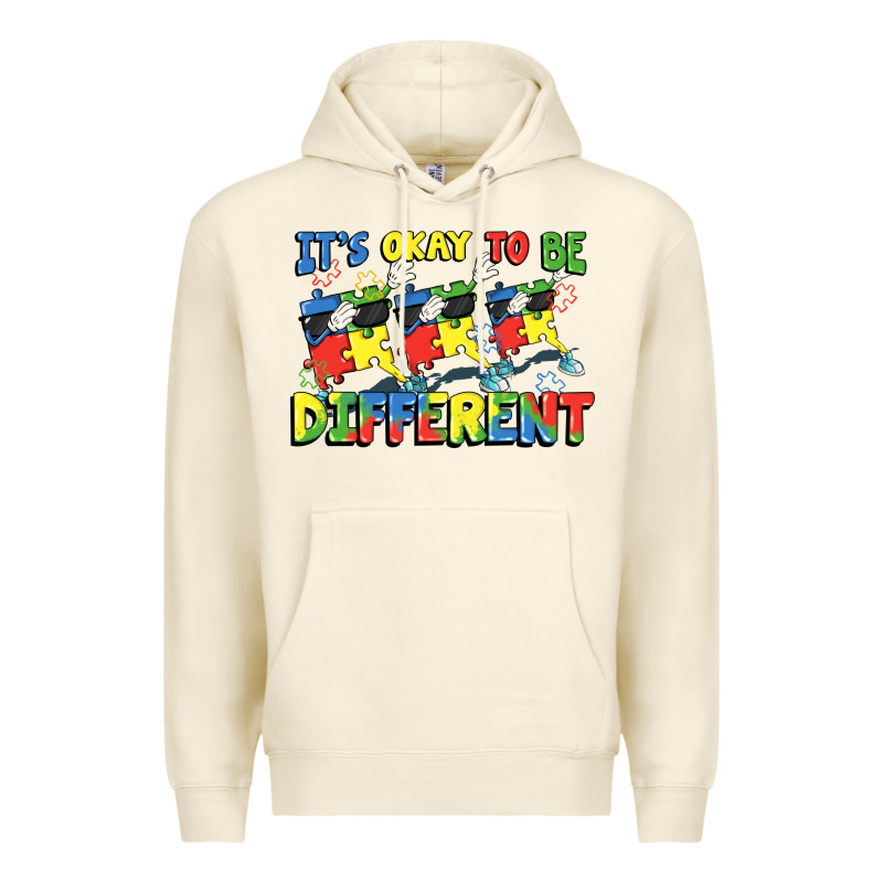 It's Okay To Be Different Autism Premium Hoodie by FaDigitalArtStudio | Teevron