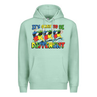 Seafoam It's okay to be different Autism Premium Hoodie - FaDigitalArtStudio
