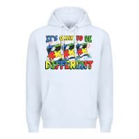 White It's okay to be different Autism Premium Hoodie - FaDigitalArtStudio
