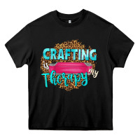 Black crafting is my therapy Heavy Core Tee - NancyCooperArtShop