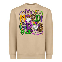 Mushroom it's mardi gras y'all gnomes Heavyweight Sweatshirt - OliviaCreatesArt