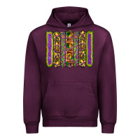Mauve Wine mardi gras fleur de lis mask leopard glitter  brushstrokes Urban Hoodie - Artiststas