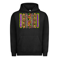 Pigment Black mardi gras fleur de lis mask leopard glitter  brushstrokes Urban Hoodie - Artiststas