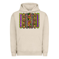 Pigment French Oak mardi gras fleur de lis mask leopard glitter  brushstrokes Urban Hoodie - Artiststas