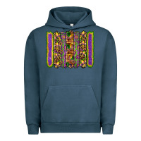 Pigment Midnight Navy mardi gras fleur de lis mask leopard glitter  brushstrokes Urban Hoodie - Artiststas