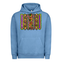 Pigment Pebble Blue mardi gras fleur de lis mask leopard glitter  brushstrokes Urban Hoodie - Artiststas