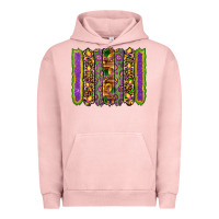 Pigment Salmon mardi gras fleur de lis mask leopard glitter  brushstrokes Urban Hoodie - Artiststas