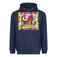 Navy summer time Heavyweight Hoodie - CowhideDigitalArt