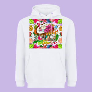 Summer Time Heavyweight Hoodie Designed By Cowhidedigitalart