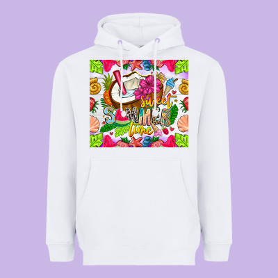 Summer Time Heavyweight Hoodie Designed By Cowhidedigitalart