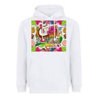 White summer time Heavyweight Hoodie - CowhideDigitalArt