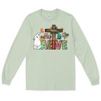 Matcha He is alive Easter Day Long Sleeve Tee - HowdyJamesFarm